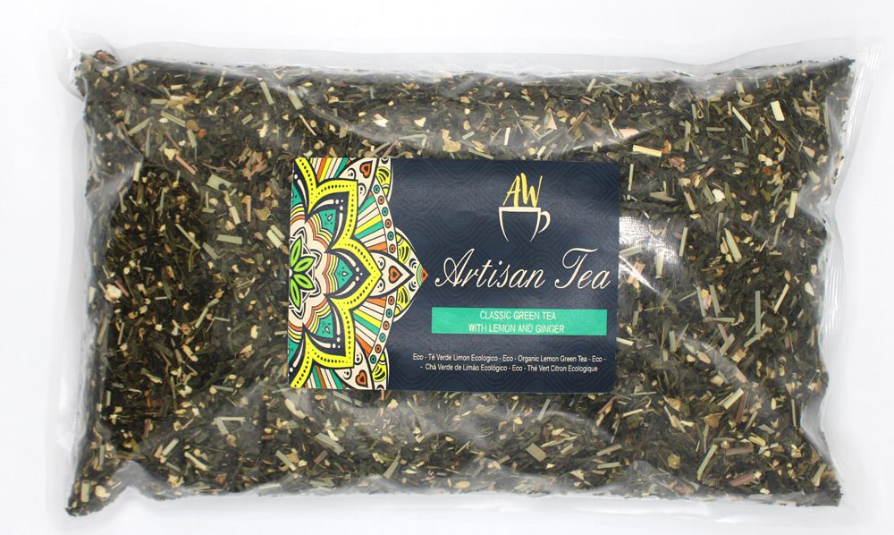 BIO Classic Green Tea with Lemon and Ginger 1Kg