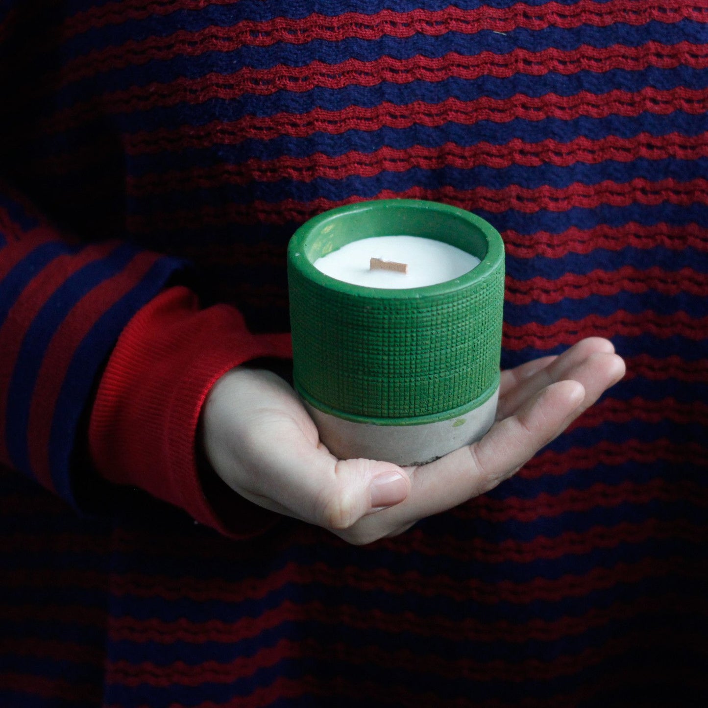 Pot Concrete Soy Candle - Beige - Coffee in the Club
