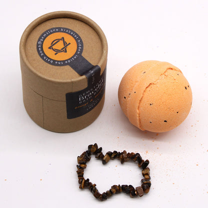 Tiger Eye Gem Bracelet Bath Bomb 170g