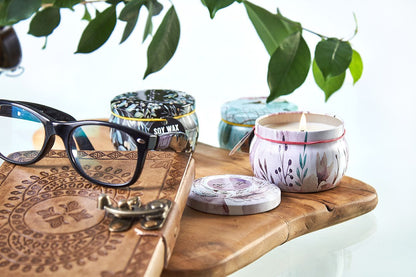 Art Tin Candle - Friendly Messages