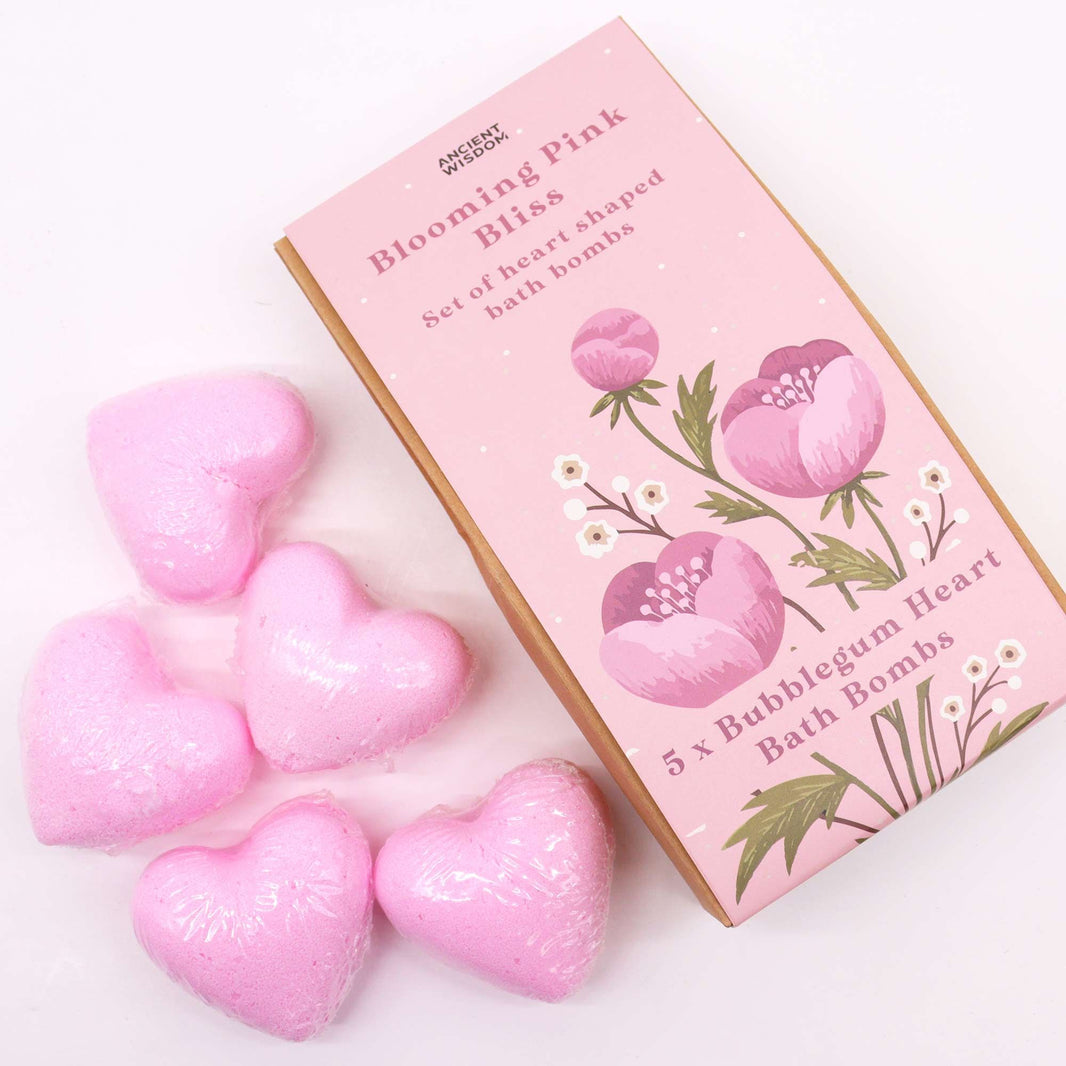 Blooming Pink Bliss Bath Heart Gift Set 350g