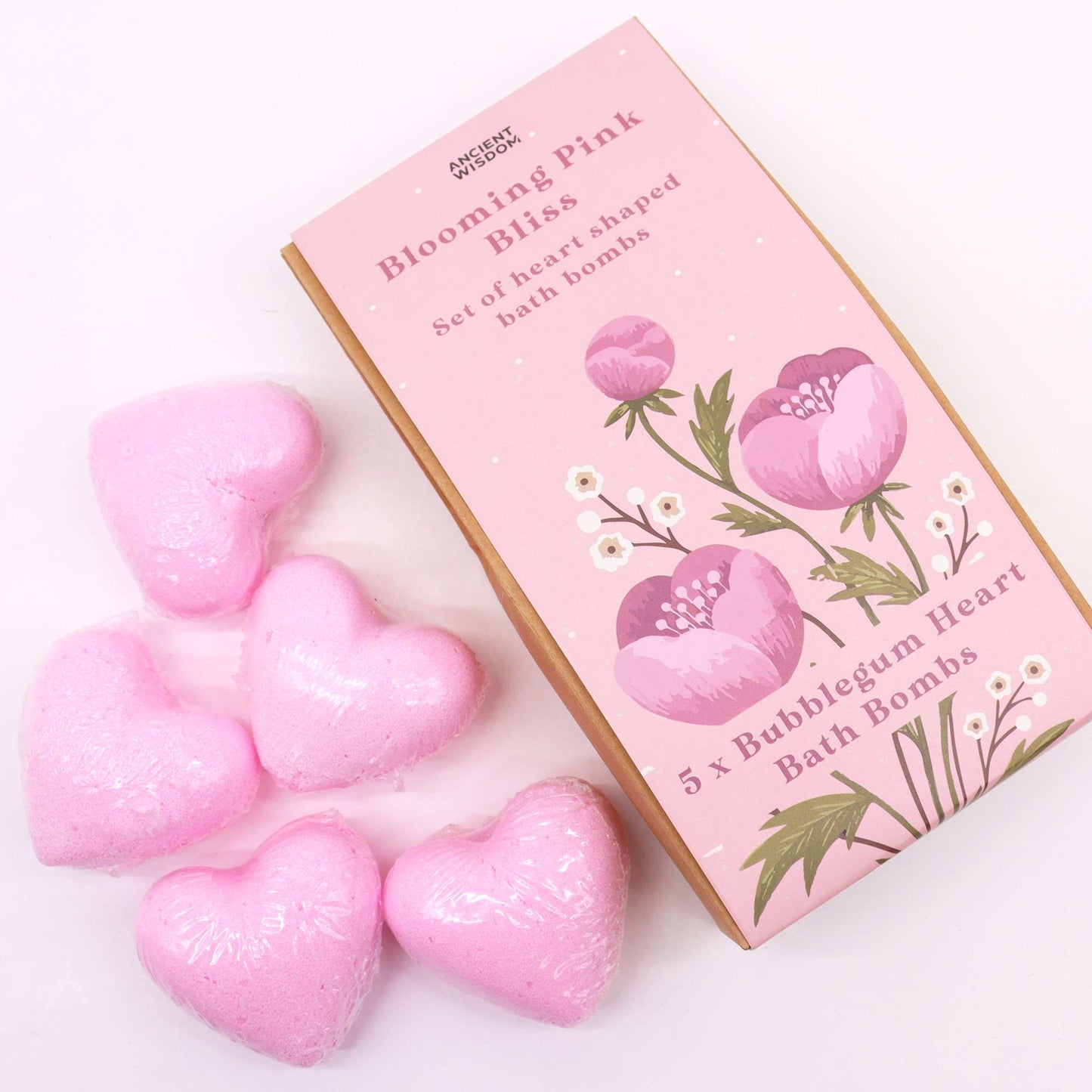 Blooming Pink Bliss Bath Heart Gift Set 350g
