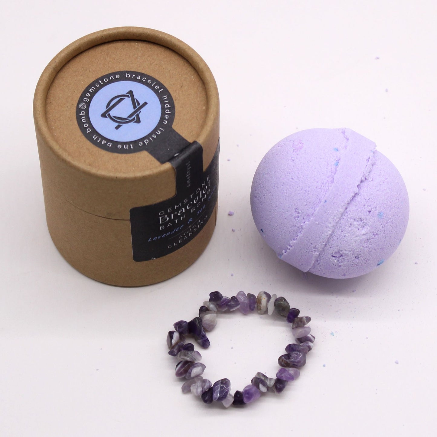 Amethyst Gem Bracelet Bath Bomb 170g