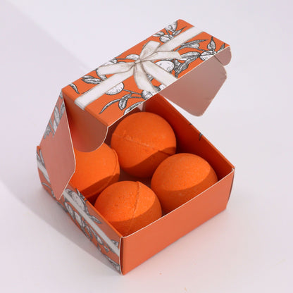 Zesty Vitamin C Bath Bombs Set – Aromatherapy Quartet (4x115g)