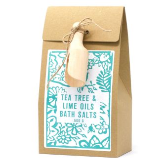 Pack of 500g Bath Salt - Tea Tree & Lime