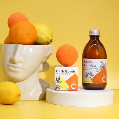 Vitamin C Infused Bath Bomb with Essential Oils 115g