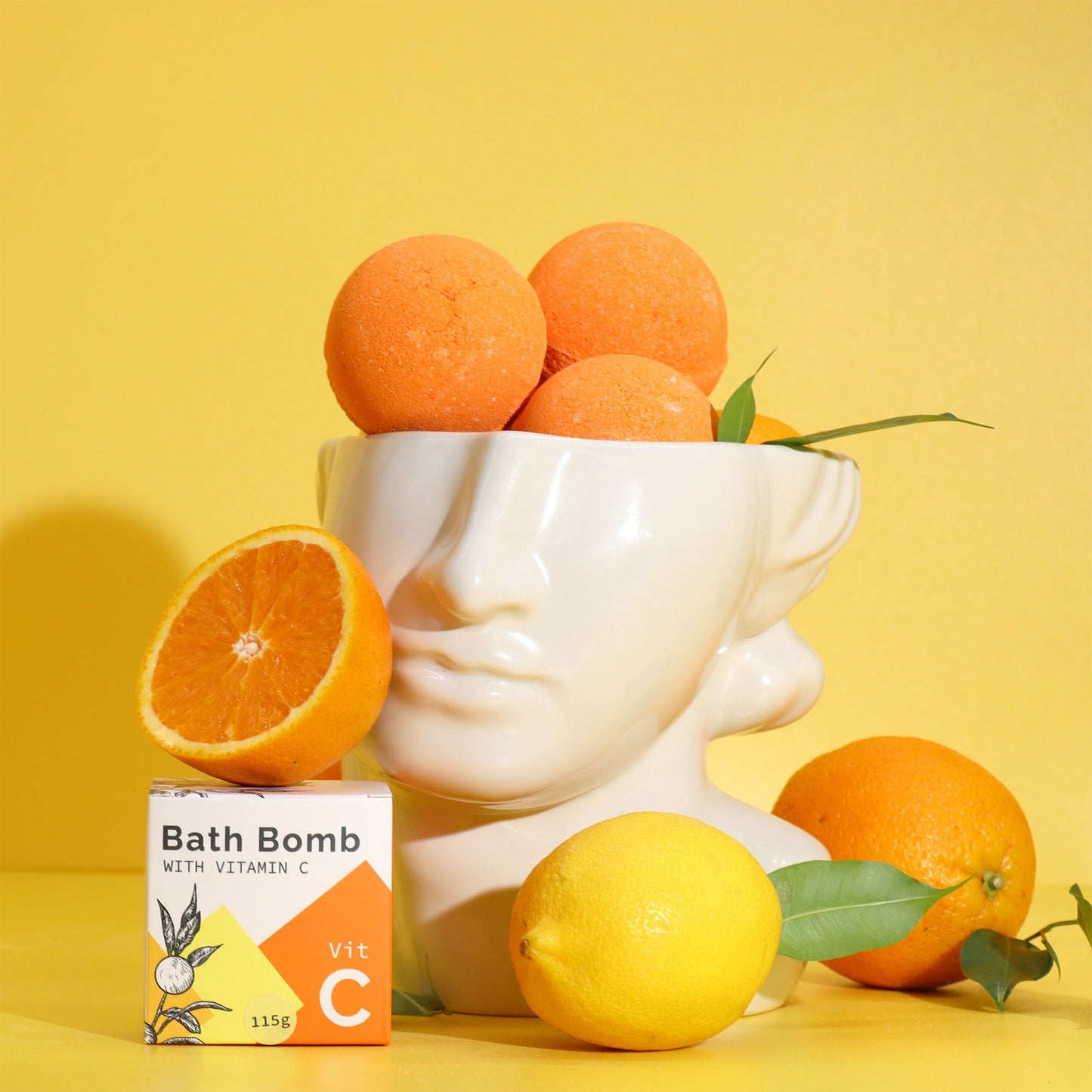 Vitamin C Infused Bath Bomb with Essential Oils 115g