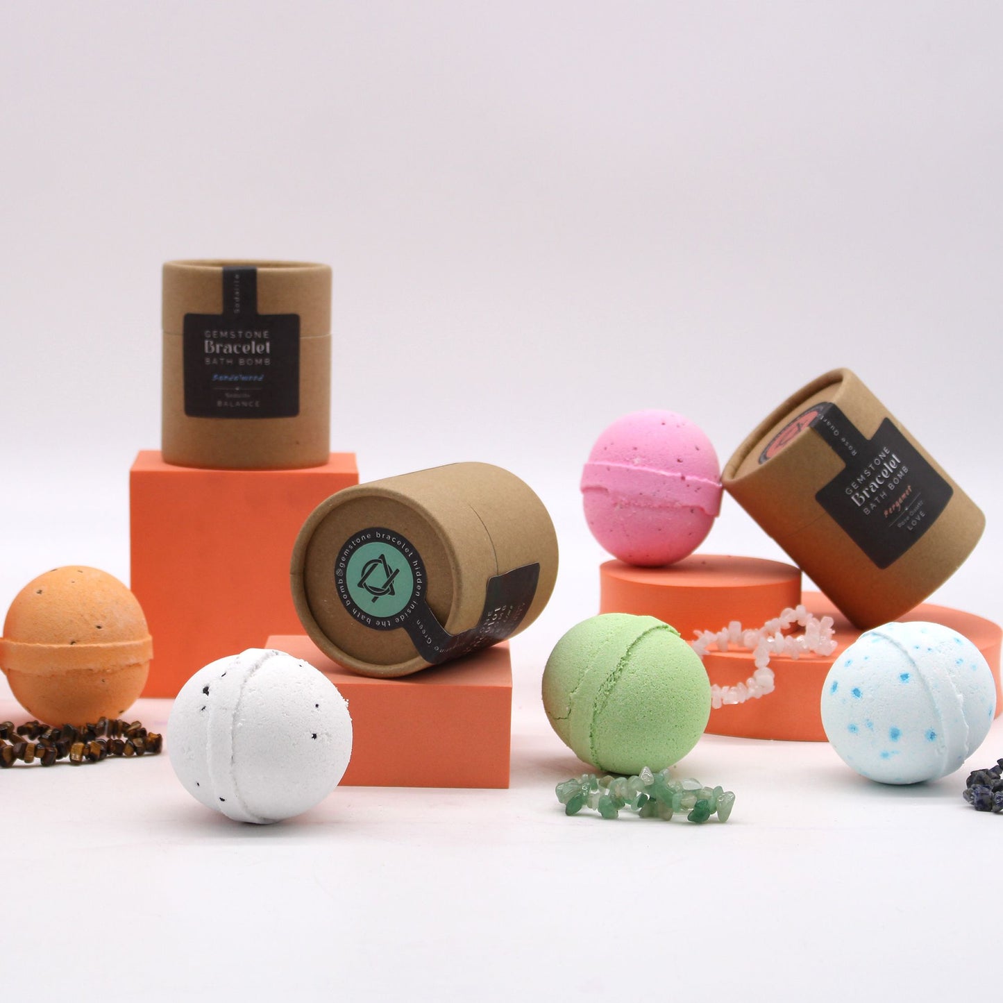 Tiger Eye Gem Bracelet Bath Bomb 170g