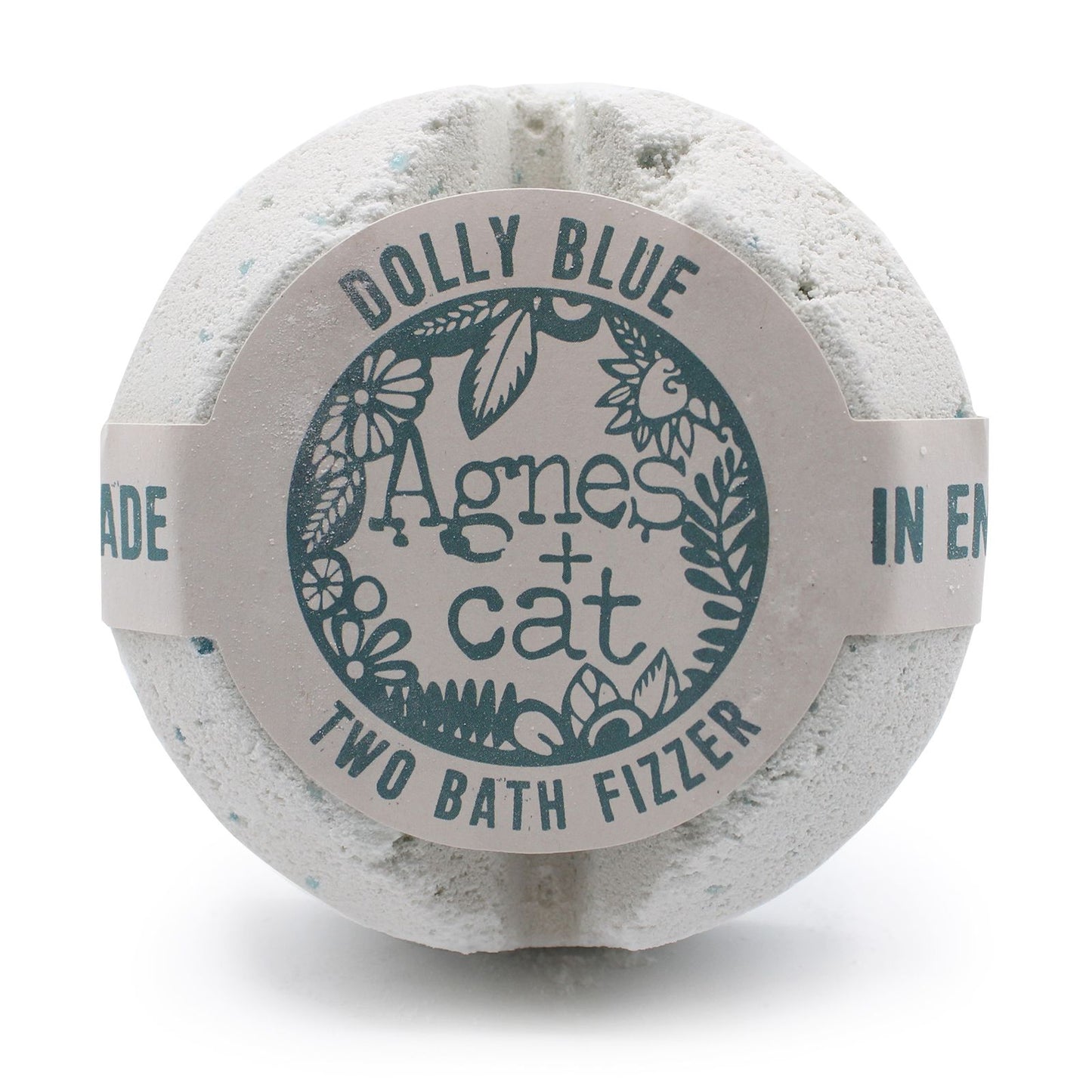 A jumbo 200g bath fizzer with a classic green and white botanical label, offering a clean and refreshing scent.