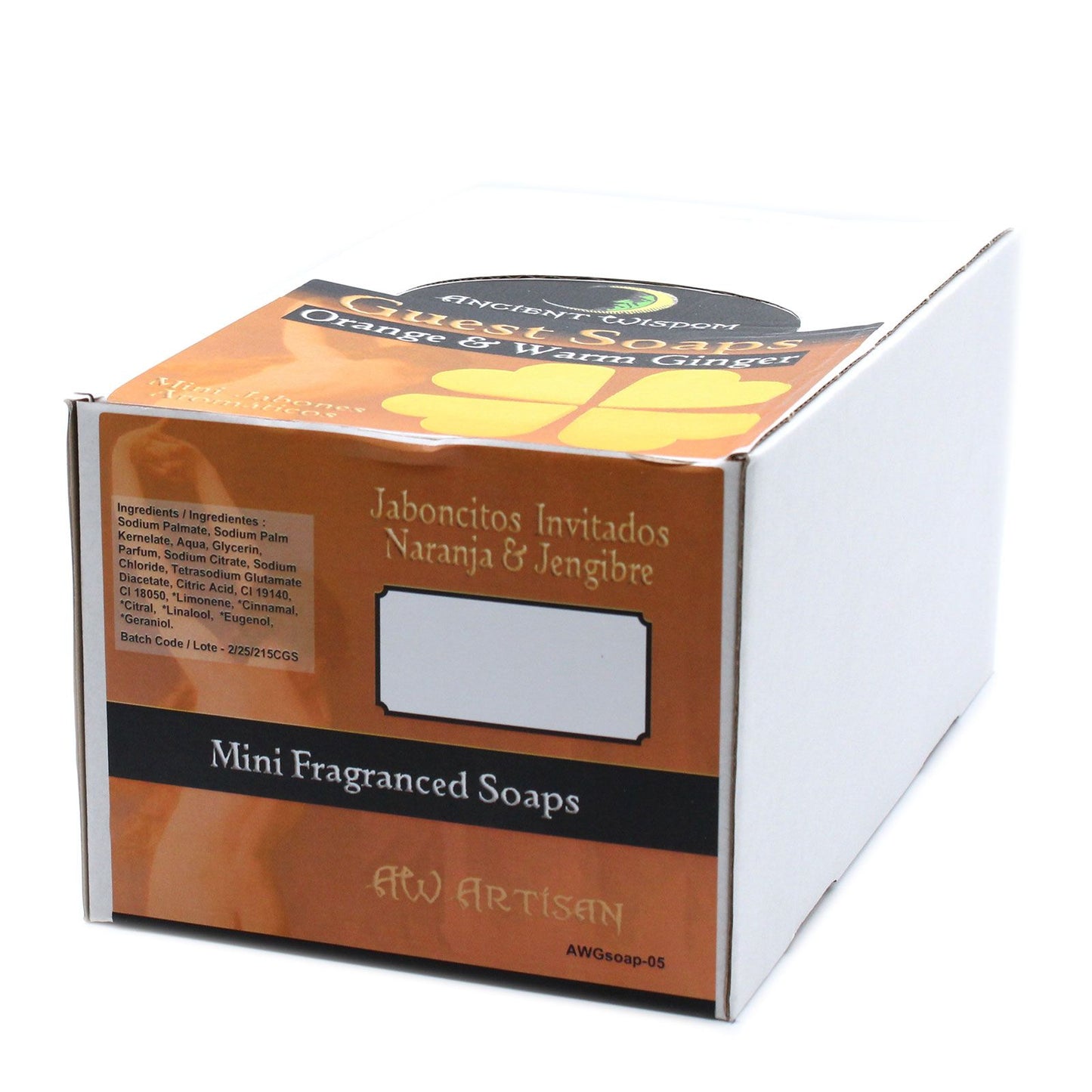 Heart Guest Soaps - Orange & Warm Ginger (10x20g)