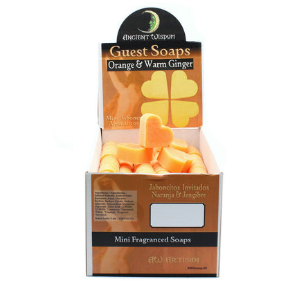 Heart Guest Soaps - Orange & Warm Ginger (10x20g)