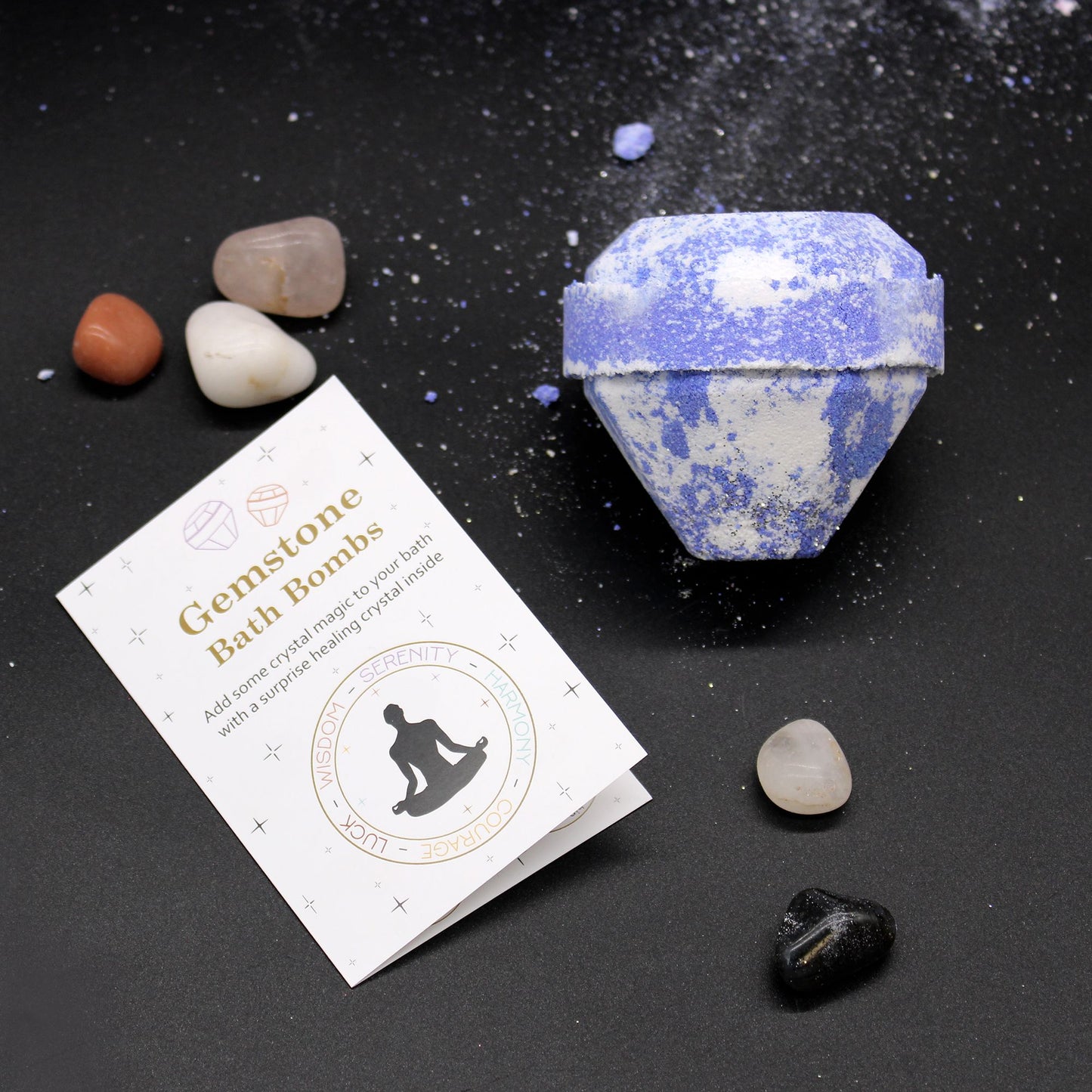 Gemstone Bath Bomb - Raspberry & Pomegranate 190g
