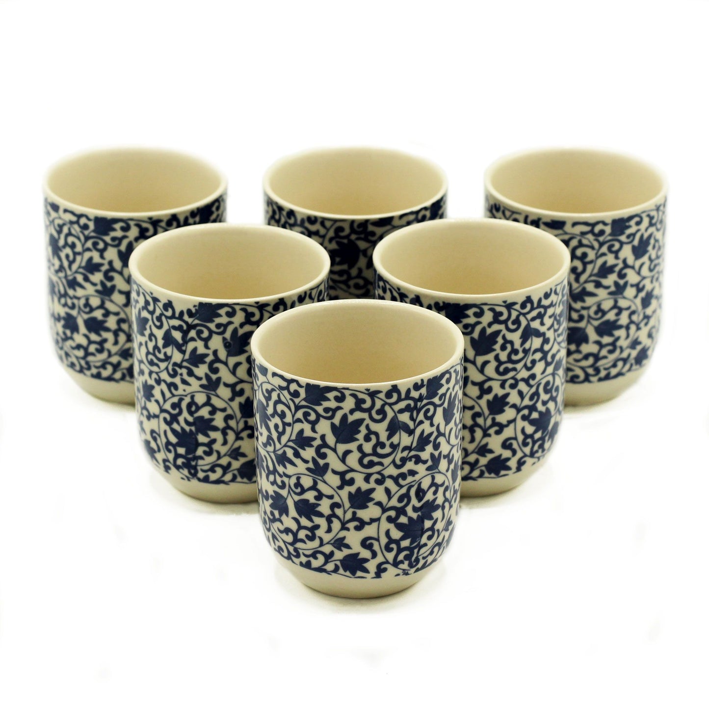 Herbal Tea Cups (2) - Blue Pattern