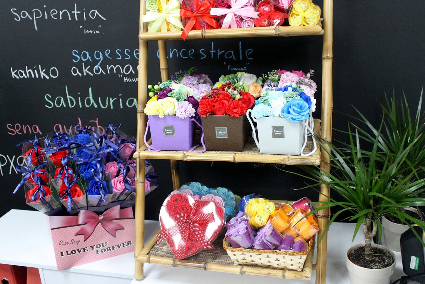 Soap Flower Bouqet - Spring Flowers