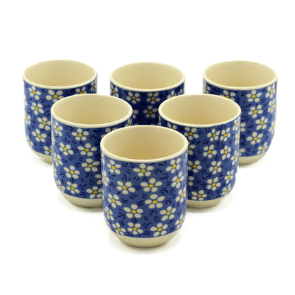 Herbal Tea Cups (2) - Blue Daisy