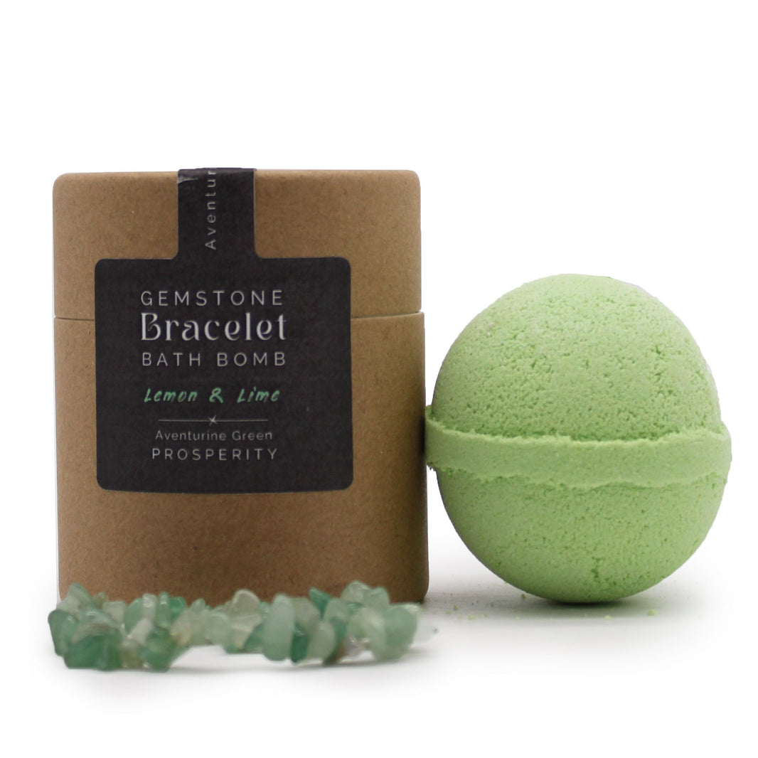 Green Aventurine Gem Bracelet Bath Bomb 170g